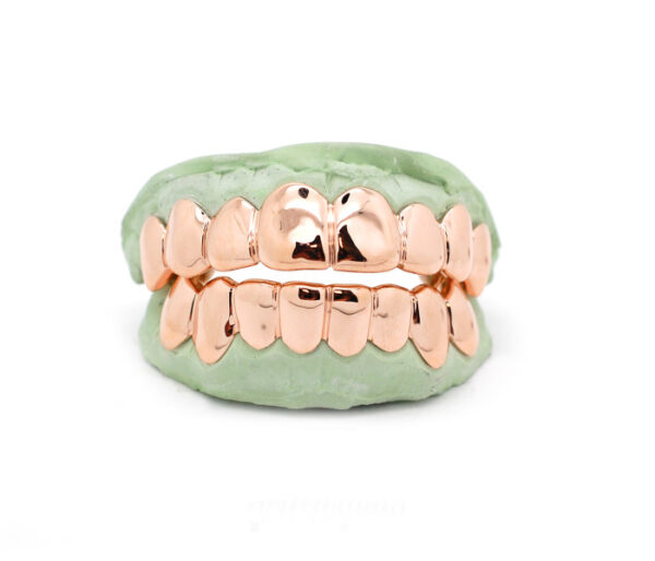 14KT Rose Gold Solid Grillz Gotgrillz Houston Texas 4 sale