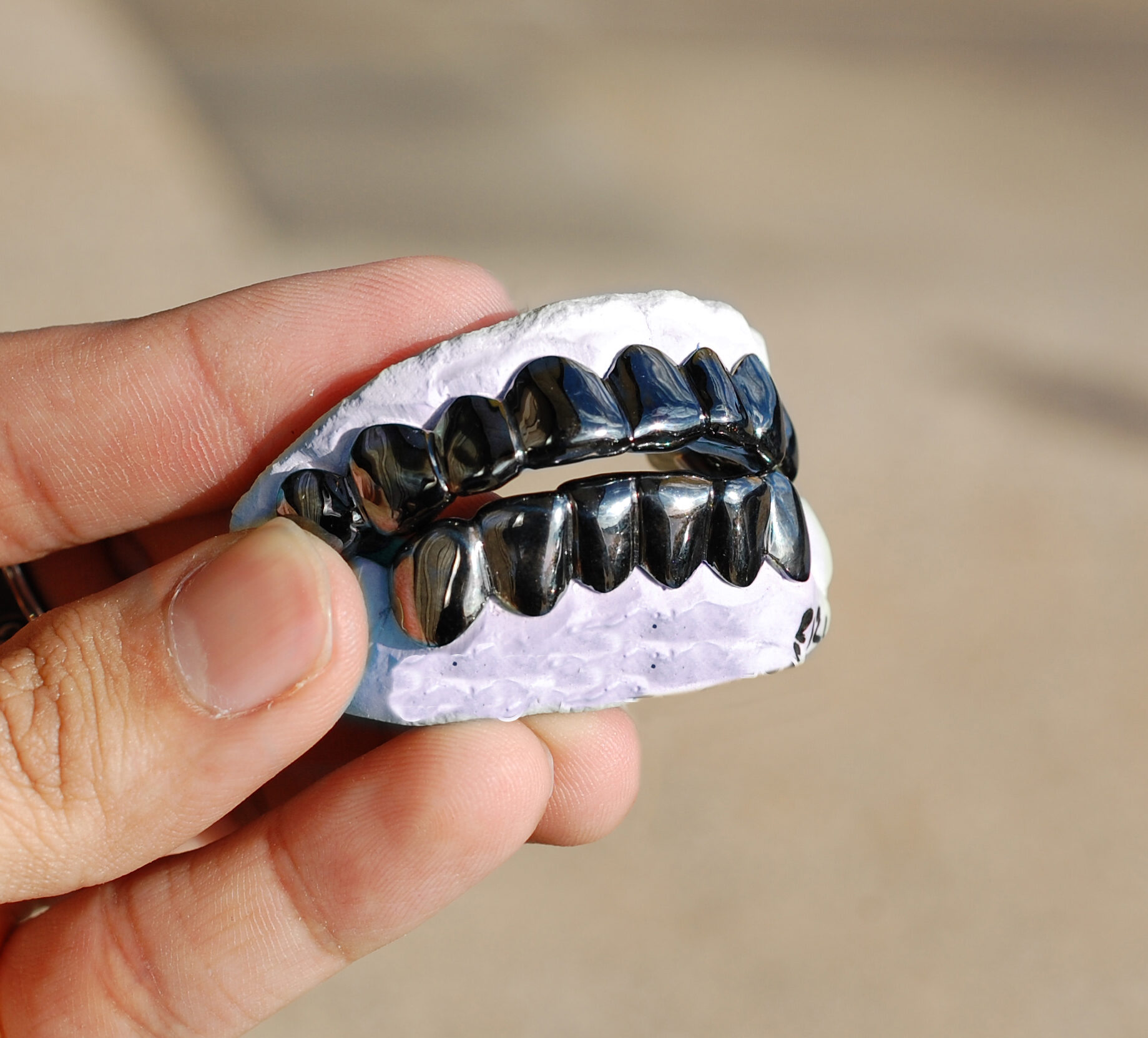 Black Gold Classic Solid Polished Grillz GotGrillz