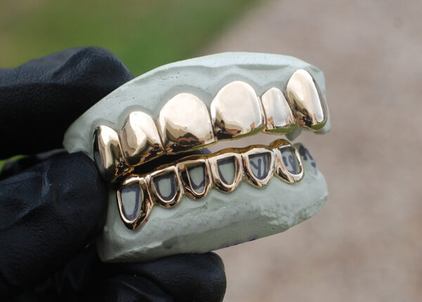 Yellow Gold Classic Polished Solid and Open Face Grillz | GotGrillz