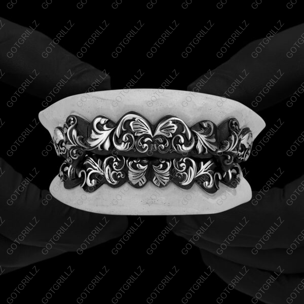 Antiqued Victorian Floral Grillz