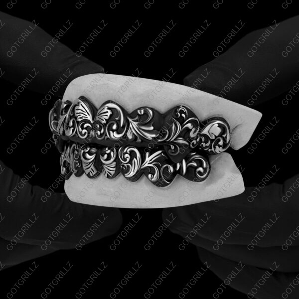 Antiqued Victorian Floral Grillz