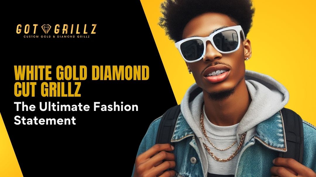 White Gold Diamond Cut Grillz: The Ultimate Fashion Statement